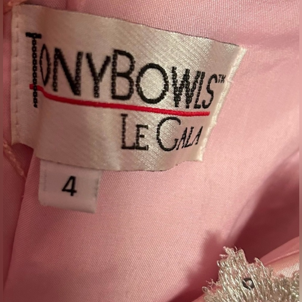 Tony Bowls Pink Mermaid Gown (Size 4) - Picture 8 of 8